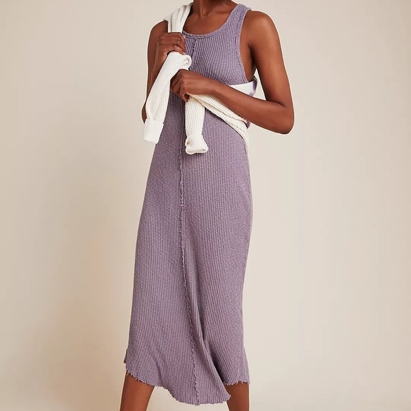 Anthropologie t.LA Lia Ribbed Midi Dress size Medium - Picture 2 of 10